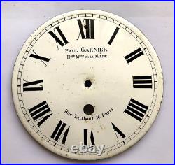 Cadran PAUL GARNIER HORLOGER DE Marine horloge regulateur clock uhr gare 16 CM