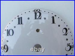 Cadran en faience pour horloge comtoise lanterne