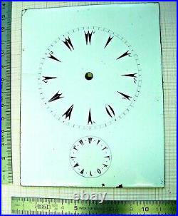 Cadran ottoman enamel émail dial clock pendule pendulette officier voyage Uhr