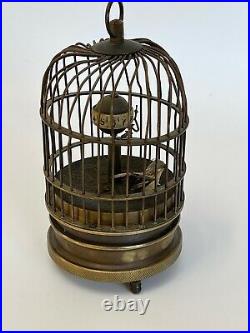 Cage A Oiseau Siffleur 1900 Automate Horloge En Etat Non Restaure C2719