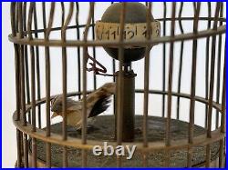 Cage A Oiseau Siffleur 1900 Automate Horloge En Etat Non Restaure C2719