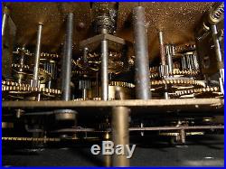 Carillon Pendule Westminster L'heure Suisse Bordeaux 10 tiges marteaux no Odo