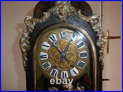 Cartel Horloge Marqueterie Boulle Signe Thuret A Paris