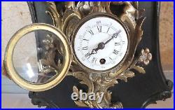 Cartel d'applique bronze horloge pendule