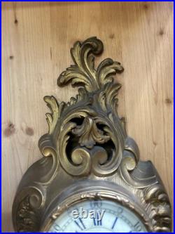 Cartel en bronze doré ancien Samuel Marti &Co