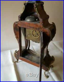 Cartel époque 18ème Siècle 18th Mouvement Signé Toussaint Clock c1750 pendule