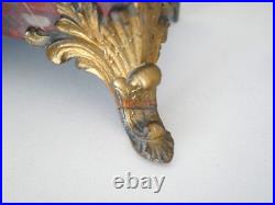 Charles ANFRIE Horloge / Pendule XIXème, Le Chant Sculpture sur Marbre Rouge