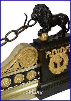 Chenet. Kaminuhr Empire clock bronze horloge antique uhren pendule cartel