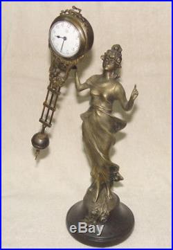Classique beauté ancienne Comtoise Bronze Horloge / Pendule