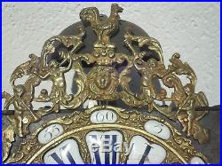 Comtoise XVIII éme coq 24 cartouches trés bon état, horloge, mouvement, mécanisme