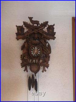 Coucou ancien foret noire 3 Poids Automate Danseurs Coucou ancien foret noire 3 Poids Automate Danseurs