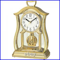 Crp611wr18 Horloge de cheminée avec pendule verre Finition Or Crp611wr18 Horloge de cheminée avec pendule verre Finition Or