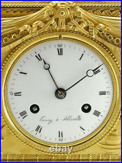 Deverberie Pendule Joséphine d'époque Empire clock uhr reloj ormolu horloge