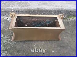 Élément ancien socle pendule bronze doré double patine xix ème