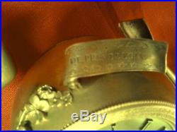 Énorme horloge cartel pendule empire restauration de collection en bronze