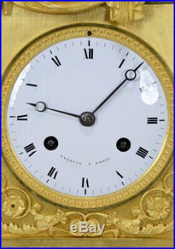 Eros. Kaminuhr Empire clock bronze horloge antique cartel pendule