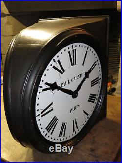 Exceptionnelle horloge angulaire PAUL GARNIER railway clock (no Lepaute, Ato)