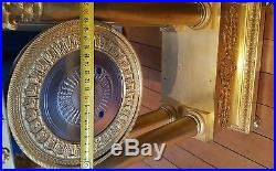 GÉANT 71cm Régulateur Bronze doré Premier empire SPECTACULAIRE CLOCK PENDULE