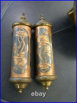 G. B. GUSTAV BECKER Mecanisme & Poids Pendule decor Iris epoque Art Nouveau