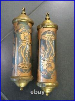 G. B. GUSTAV BECKER Mecanisme & Poids Pendule decor Iris epoque Art Nouveau