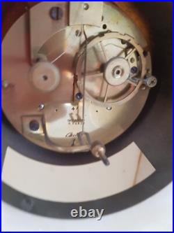 GRANDE PENDULE BORNE DEBUT 19EME ALBATRE BLANC siglée GILLIOT PARIS CAILLY