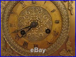 GRANDE PENDULE BRONZE DORE ANTIQUE CLOCK KAMINUHR OROLOGIO 19ème