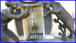 Garniture De Cheminee Complete Art Deco Bon Etat Fonctionne