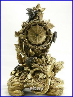 Garniture de cheminée bronze Fratin et Matifat pendule clock uhr reloj orologio