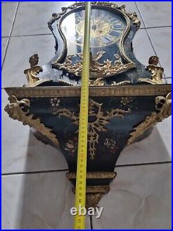 Grand Cartel Boulle Signé BERTHOU PARIS Début époque Louis XV Ht 110CM XIXÈME
