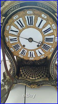 Grand cartel Louis XV 1740 empire bronze et bois horloger Gudin Lejeune Paris