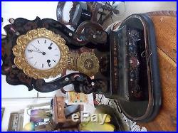 Grande PENDULE portique BOULE marqueterie. Uhren clock bronze horloge XIX