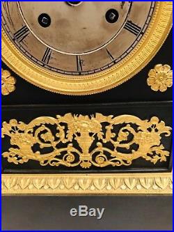 Grande Pendule Borne En Bronze 19 Eme Siecle Clock Uhre Cartel