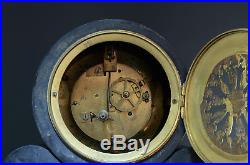 Grande Pendule de Notaire Marbre Bronze Putti mouvement Brocot Napoléon Clock