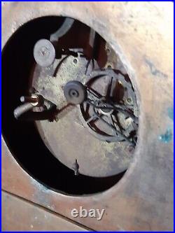 Grande Pendule romantique bronze Doré, Mouvement A Fil XIXe, Kaminuhr clock uhr