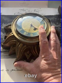 HORLOGE MURALE SOLEIL Circa 1930 SOLEIL VERSAILLES Cartel SILVOS PARIS
