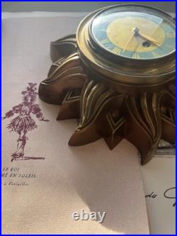 HORLOGE MURALE SOLEIL Circa 1930 SOLEIL VERSAILLES Cartel SILVOS PARIS