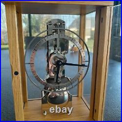 Hermle Horloge Chene et Verre Tres Tres Rare