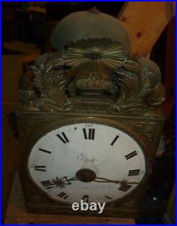 Horloge 4 cloches mecanisme pendule mouvement ancien comtoise