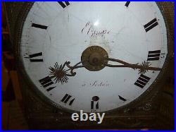 Horloge 4 cloches mecanisme pendule mouvement ancien comtoise