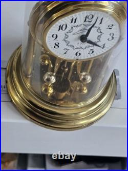 Horloge A Poser Schmid Mecanique Pendules rotatif 8 Jour En Laiton Sous Cloche Horloge A Poser Schmid Mecanique Pendules rotatif 8 Jour En Laiton Sous Cloche