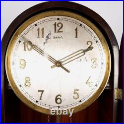 Horloge Ancien Art Déco Noyer Autriche XXe Siècle Original Horloge Ancien Art Déco Noyer Autriche XXe Siècle Original