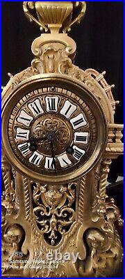 Horloge Bronze Signé Japy Frères