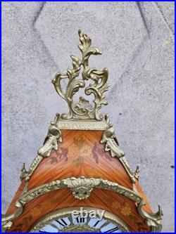 Horloge Cartel & Pendule Marquetée Style Louis XV