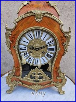 Horloge Cartel & Pendule Marquetée Style Louis XV