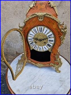 Horloge Cartel & Pendule Marquetée Style Louis XV