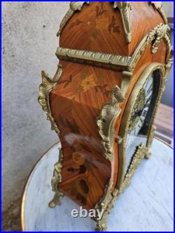 Horloge Cartel & Pendule Marquetée Style Louis XV