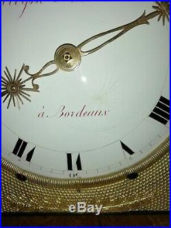 Horloge Comtoise Mensuel Ancienne, Empire échappement arrière UHR, reloj, clock