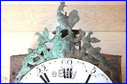 Horloge Comtoise XVIIIe Mouvement Coq Cadran Cuvette Mécanisme