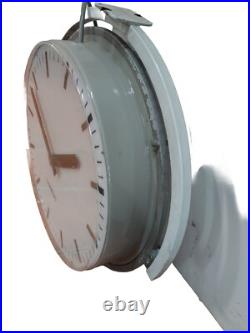 Horloge D'usine Lambert Double Faces Mouvement Crouzet Horloge D'usine Lambert Double Faces Mouvement Crouzet