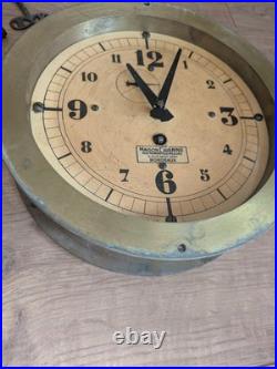 Horloge De Navire Ancienne A Restaurer